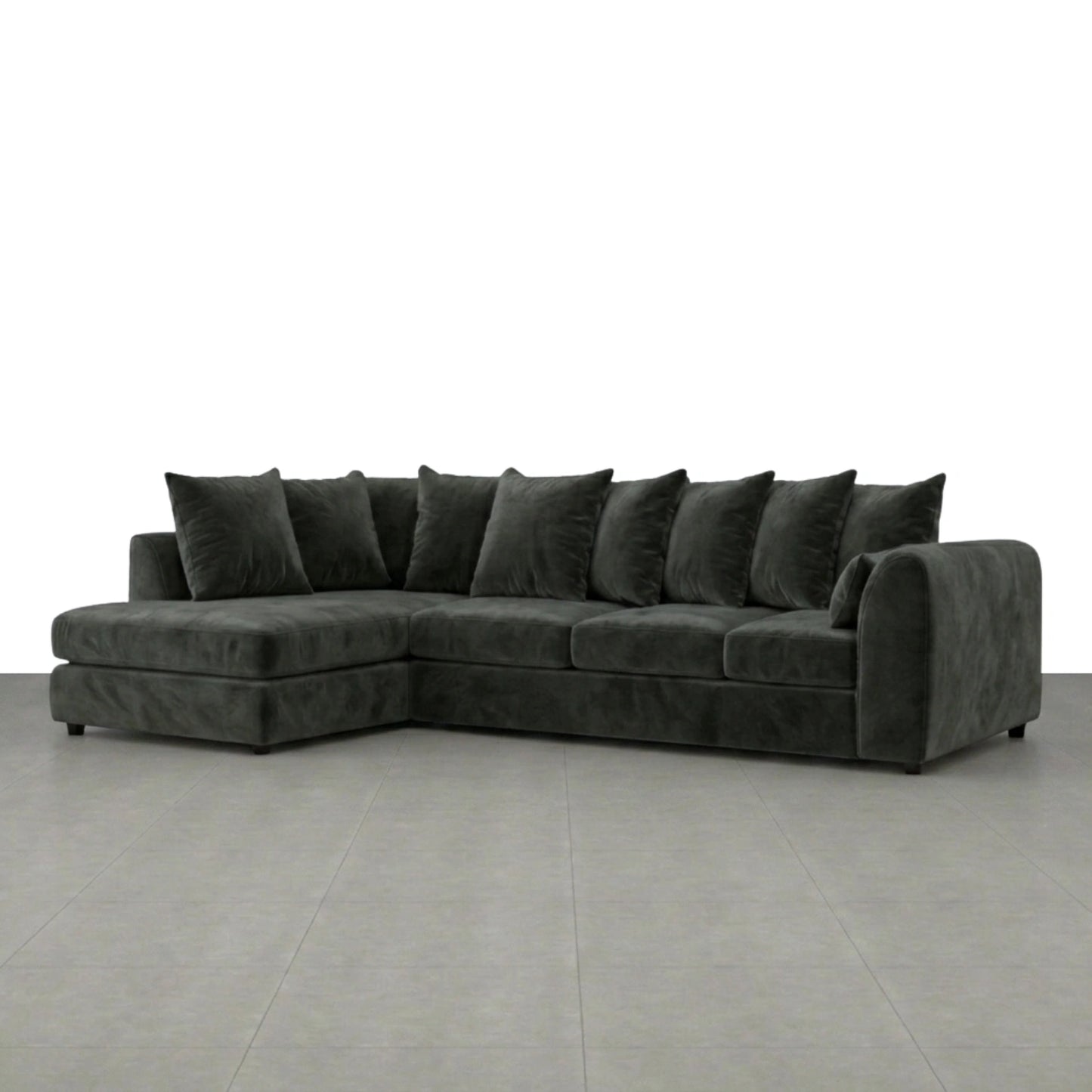 XL Left Hand Facing dark grey