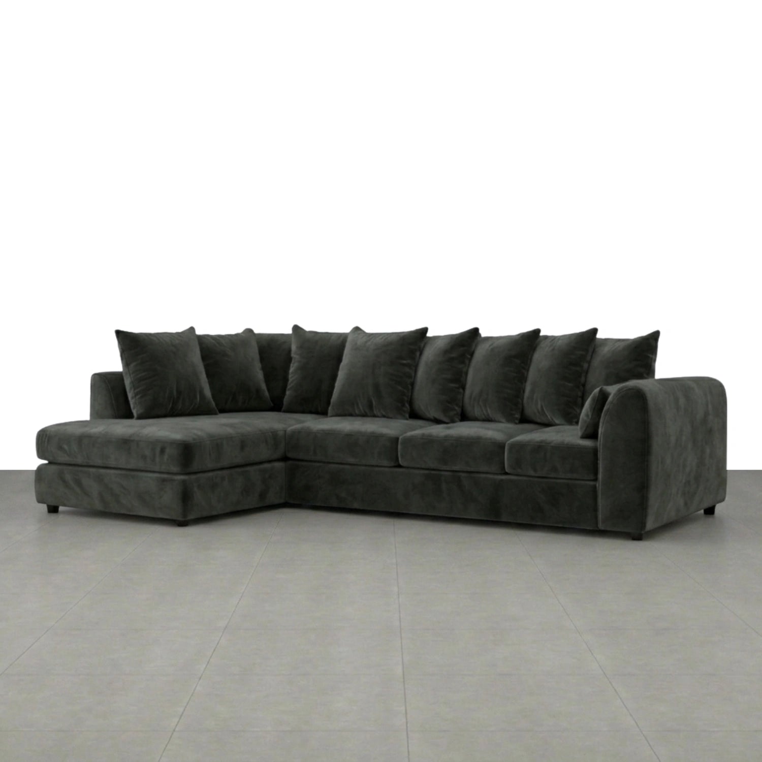 XL Left Hand Facing dark grey