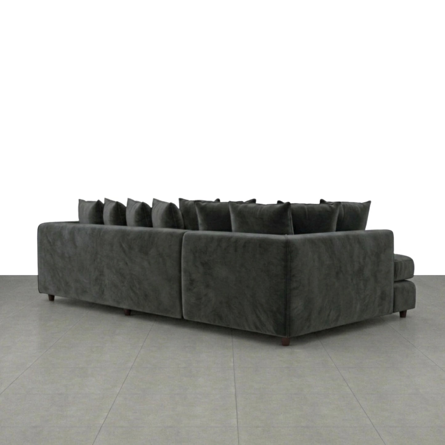 XL Left Hand Facing dark grey