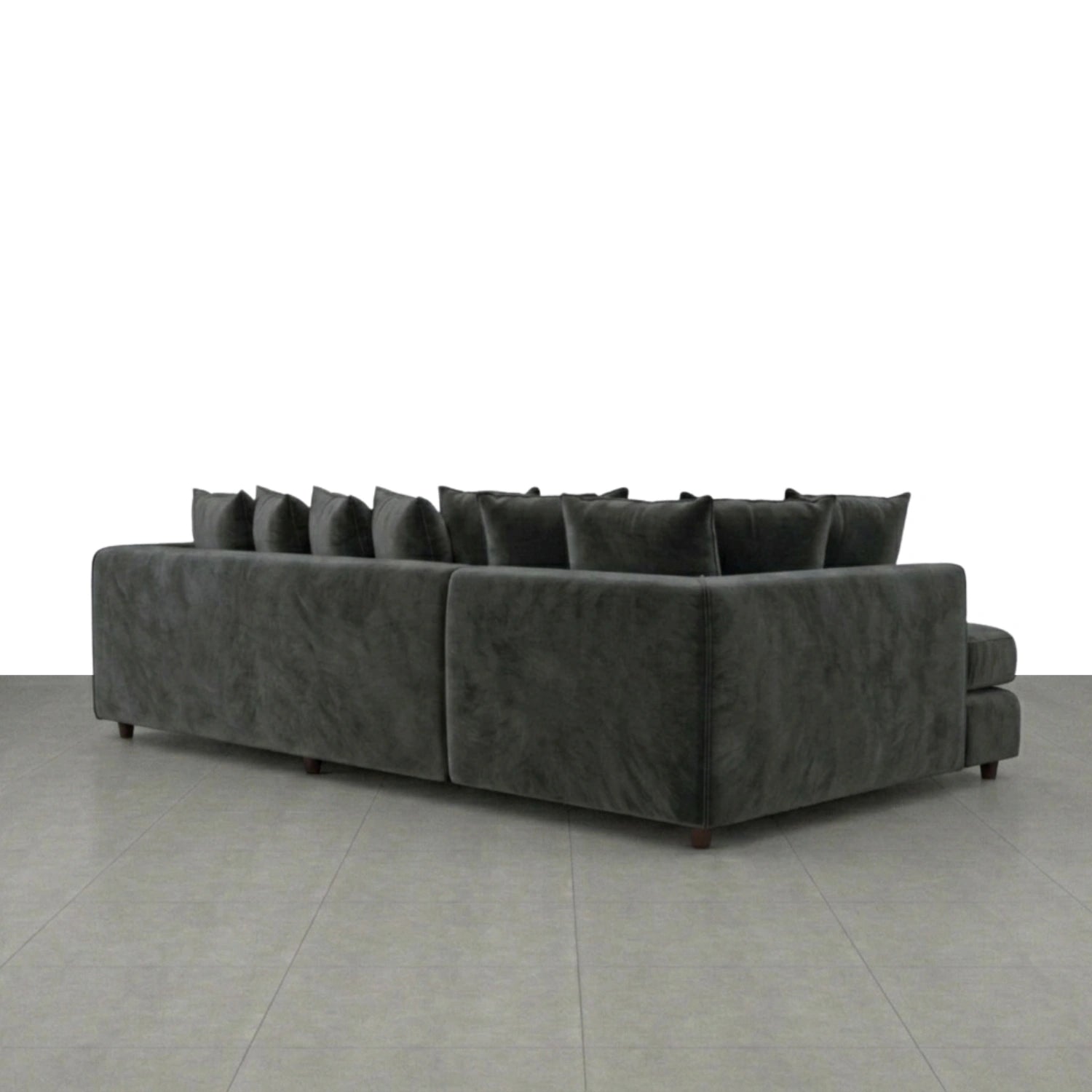XL Left Hand Facing dark grey