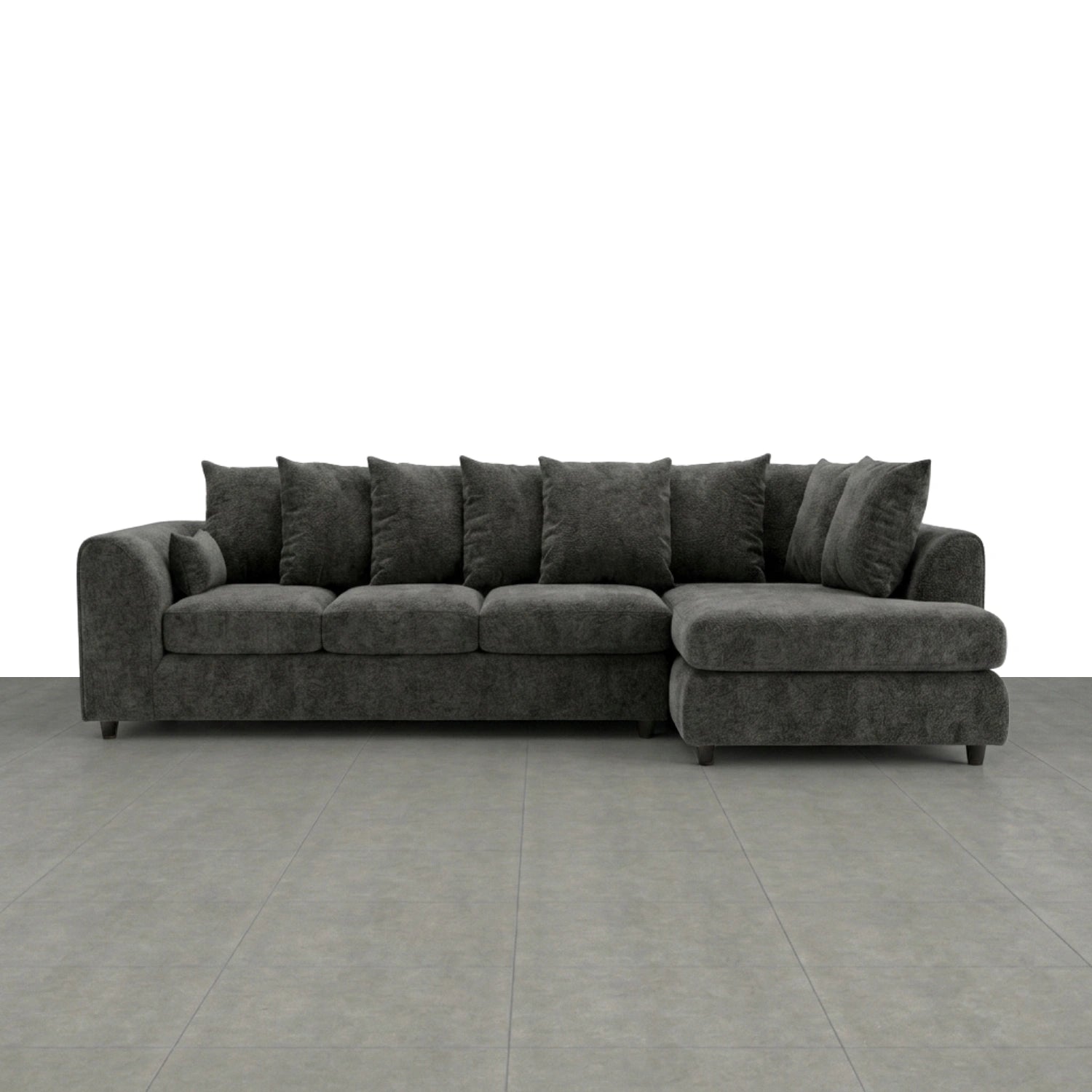 XL Right Hand Facing Dark Grey