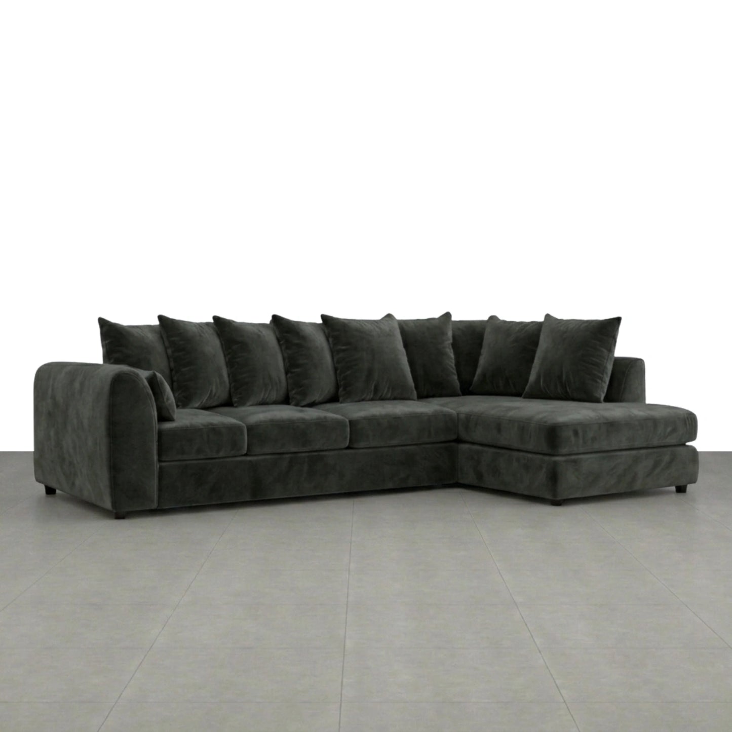 XL Right Hand Facing Dark Grey