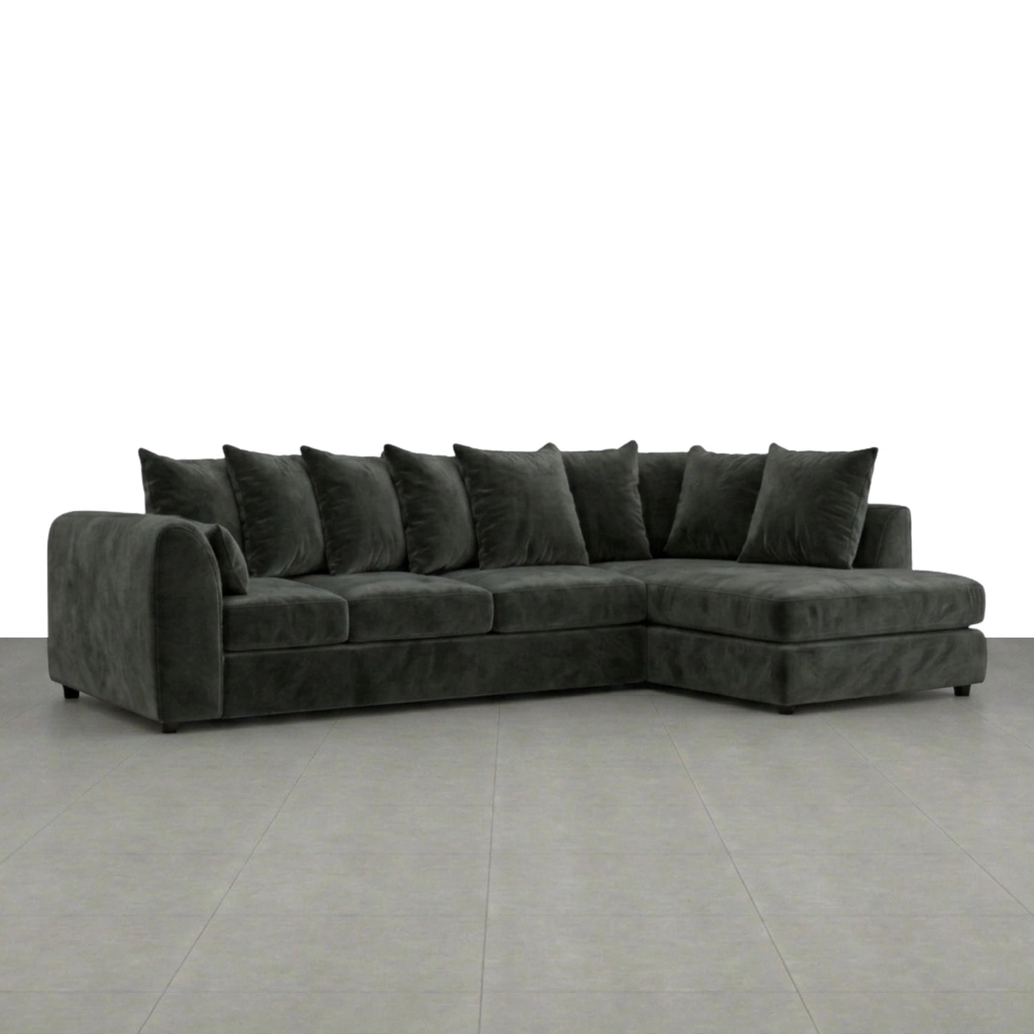 XL Right Hand Facing Dark Grey