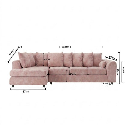XL Left Hand Facing pink