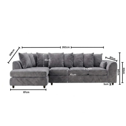 XL Left Hand Facing light grey