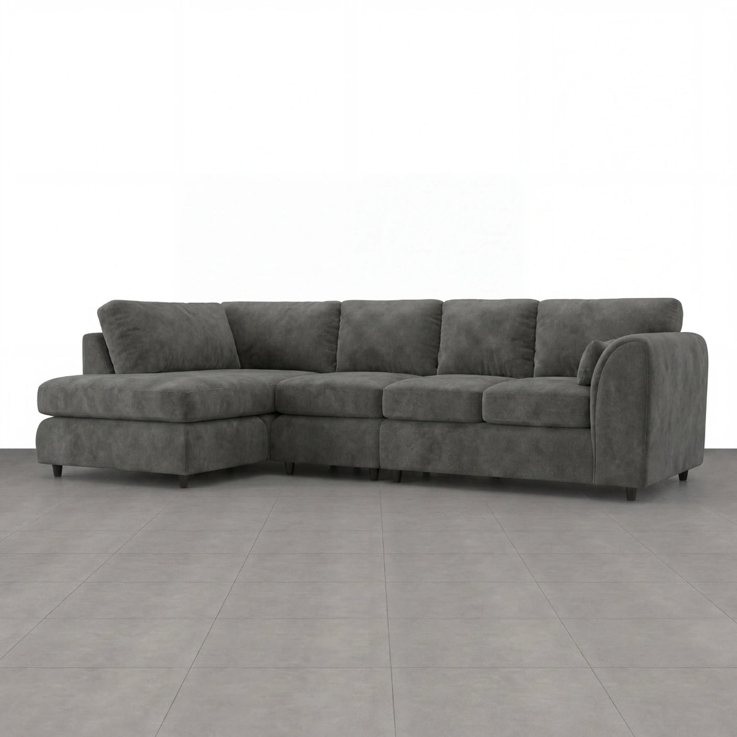 XL Left Hand Facing Dark Grey