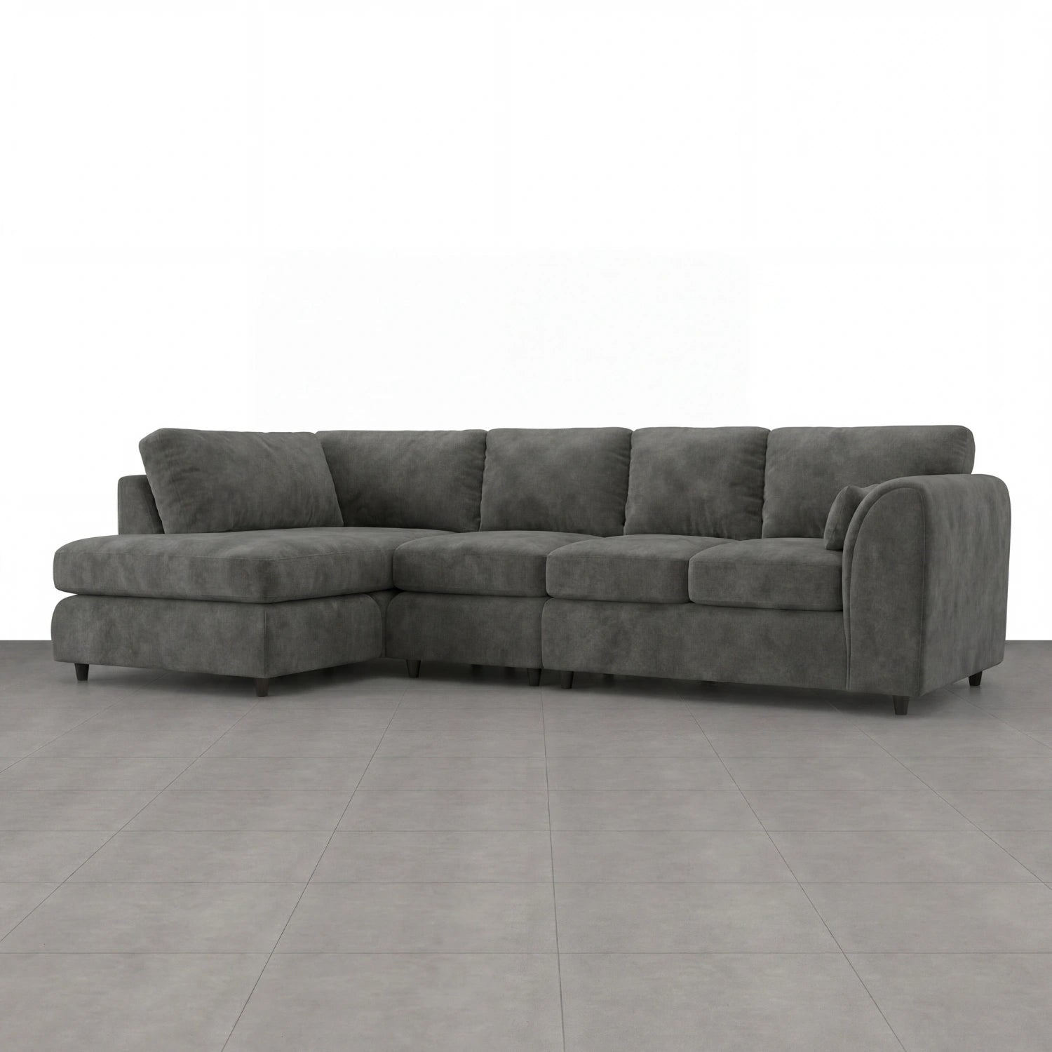 XL Left Hand Facing Dark Grey