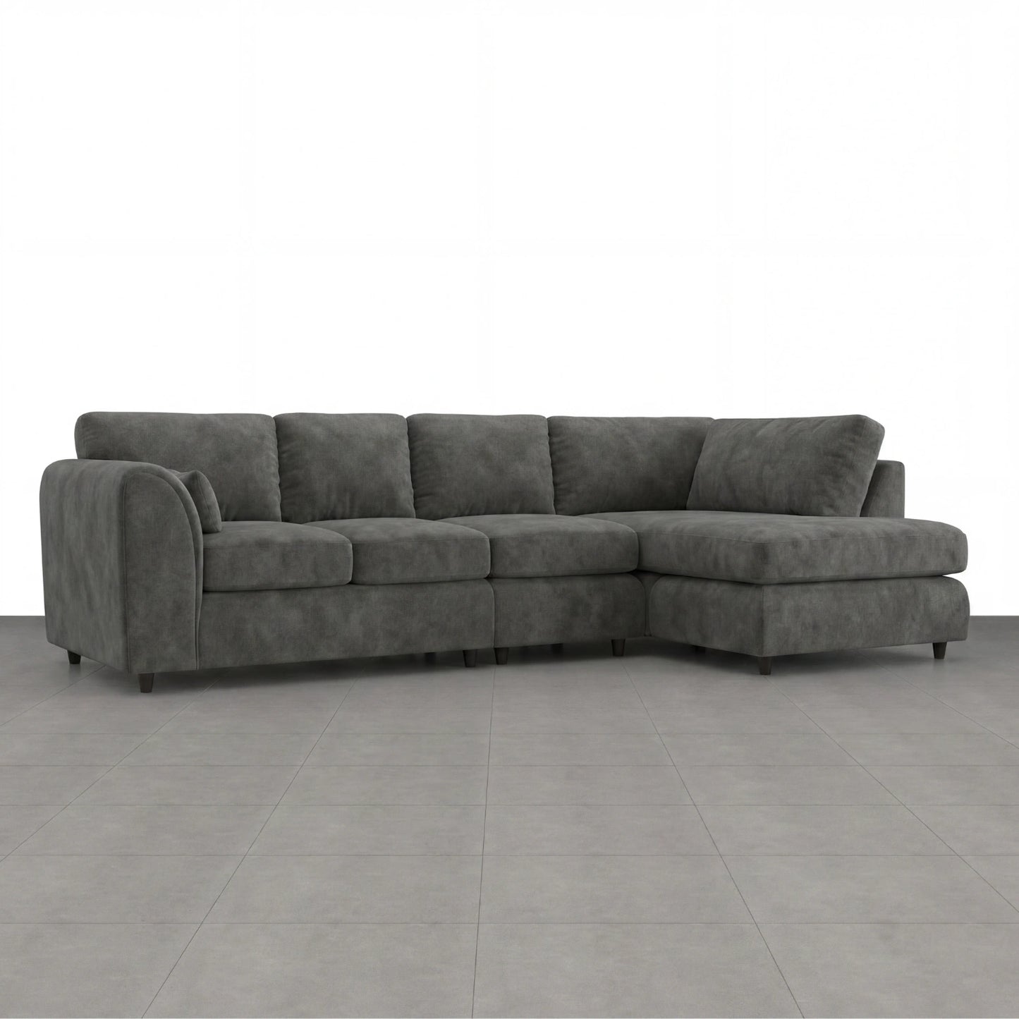 XL Right Hand Facing Dark Grey