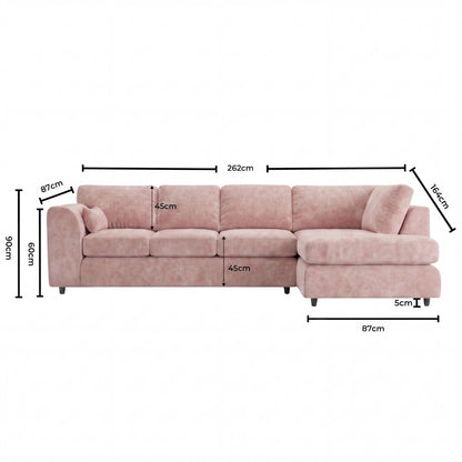XL Right Hand Facing Pink