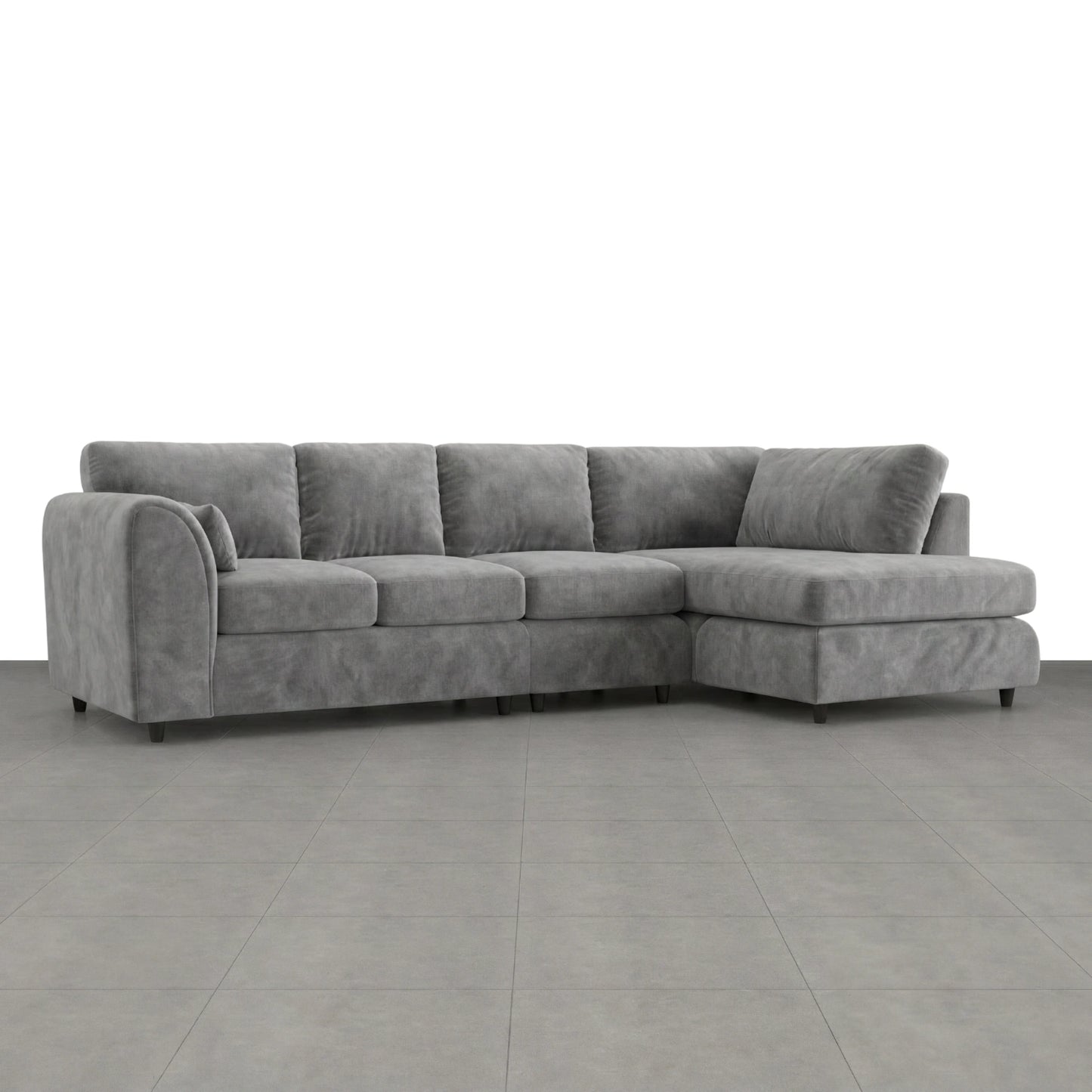XL Right Hand Facing Light Grey